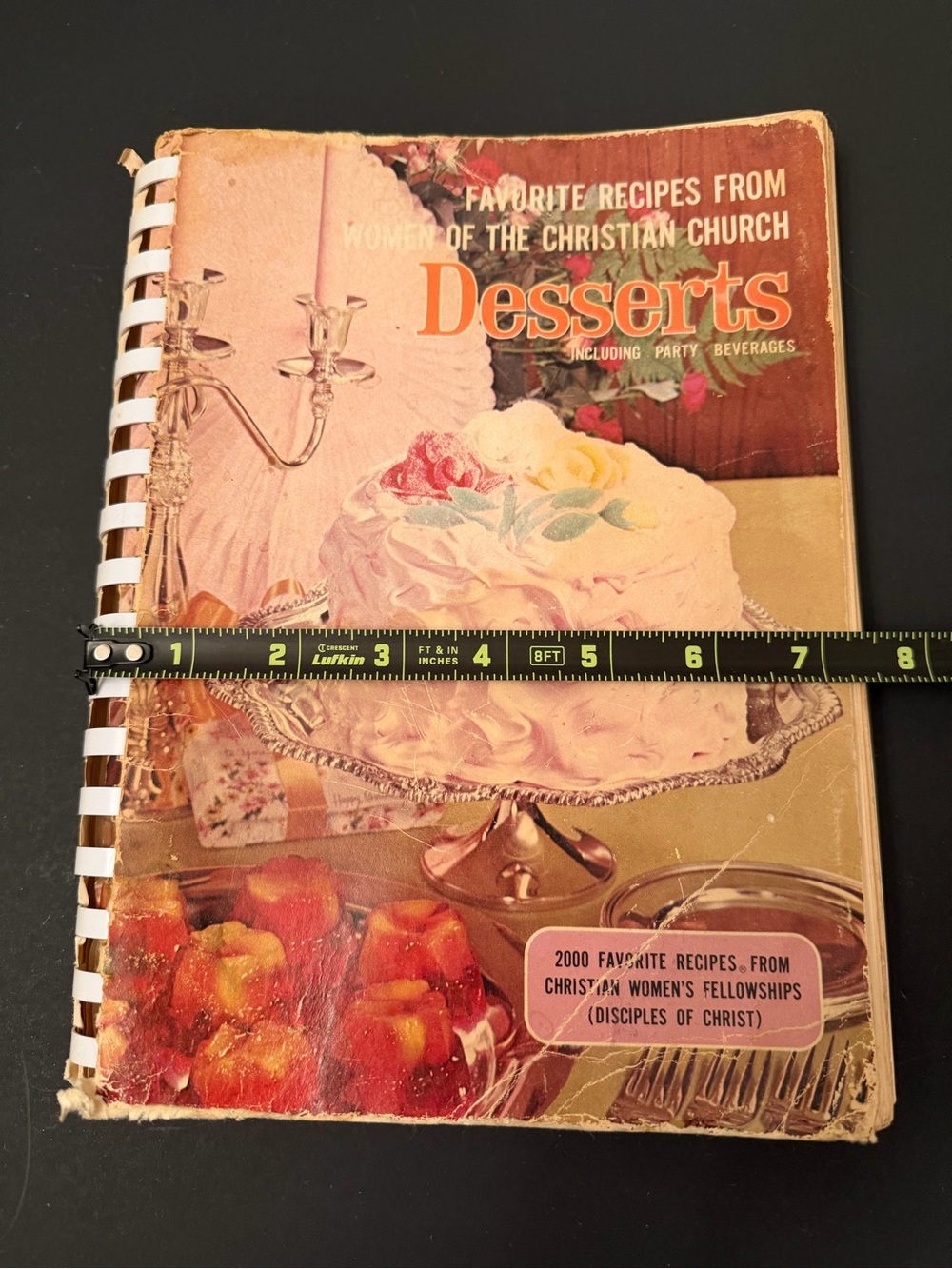 Vintage Desserts including Party Beverages 1968 Spiral Bound Cookbook - Picture 9 of 9